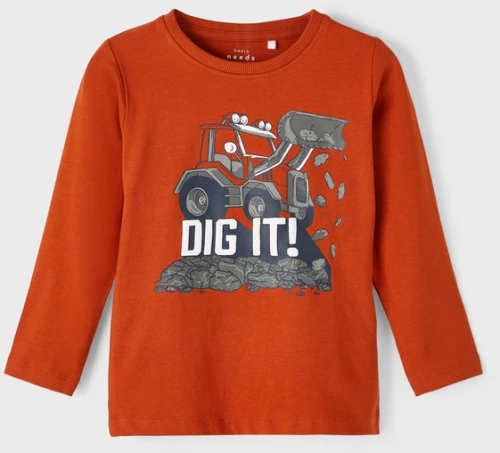 Μπλούζα "DIg it" κεραμιδί (Κεραμιδί)