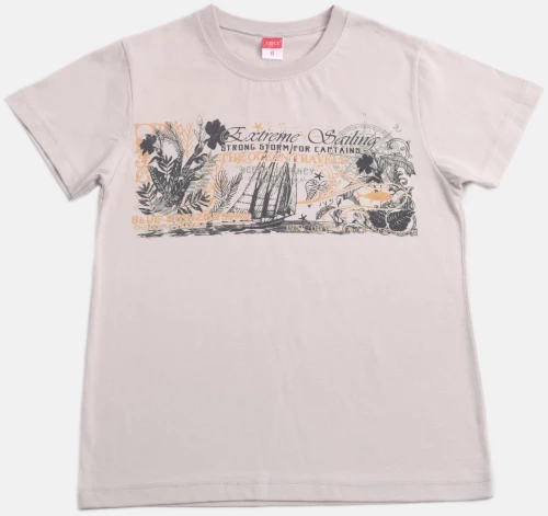 Μπλούζα "Ocean Travels" μπεζ (Μπεζ)