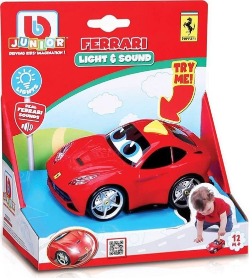 Αυτοκινητάκι Πλαστικό Junior Ferrari Light & Sounds 488 GTB Με Φως Burago