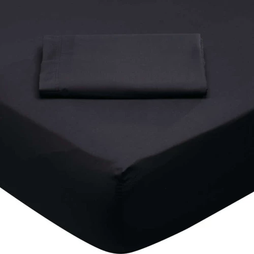 Σεντόνι 1015 Black Das Home Μονό 170x260cm 100% Βαμβάκι
