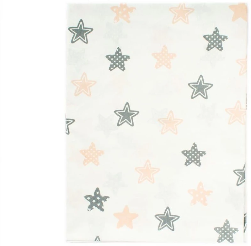 Παπλωματοθήκη Βρεφική Star 103 Grey DimCol 120x160cm 100% Βαμβάκι