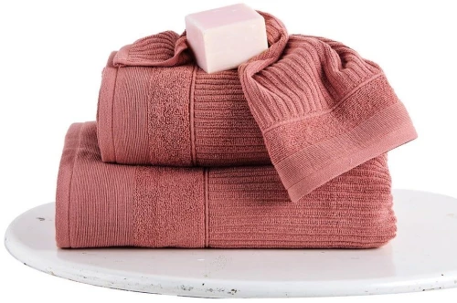 Πετσέτα Thomas Dusty Pink Sb Home Προσώπου 50x90cm 100% Βαμβάκι