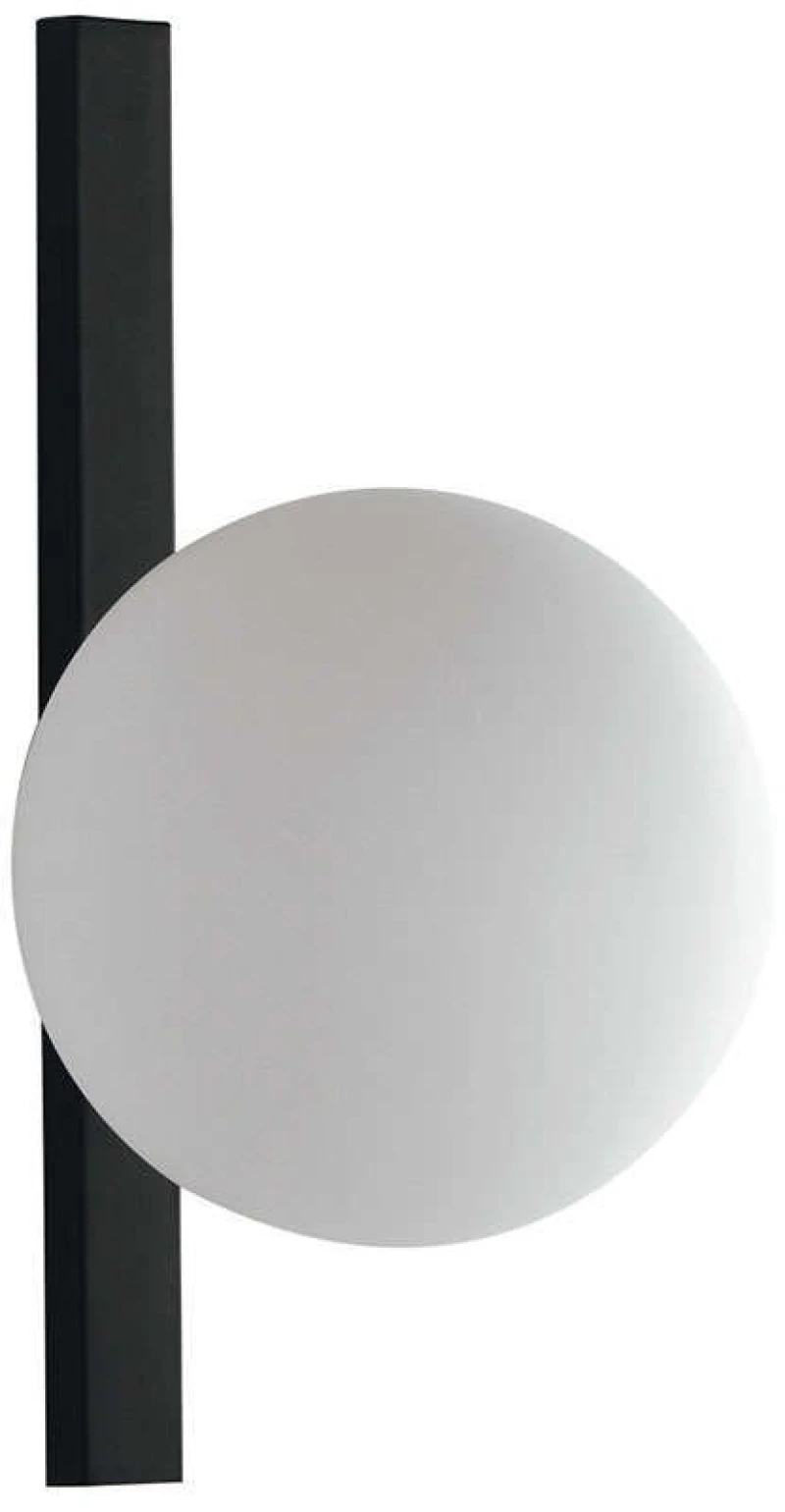 Φωτιστικό Τοίχου - Απλίκα I-Enoire-AP1 Black-White Luce Ambiente Design Μέταλλο,Γυαλί