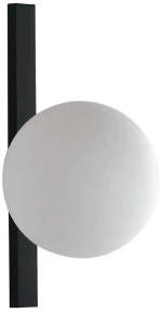 Φωτιστικό Τοίχου - Απλίκα I-Enoire-AP1 Black-White Luce Ambiente Design Μέταλλο,Γυαλί