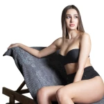 Πετσέτα Θαλάσσης Resort Anthracite Guy Laroche Θαλάσσης Βαμβάκι-Πολυέστερ
