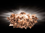 Φωτιστικό Οροφής - Τοίχου Veli Medium Copper Slamp Αλουμίνιο,Πολυπροπυλένιο