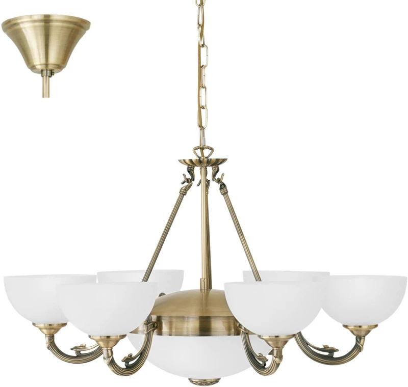 Φωτιστικό Οροφής Savoy 82749 White Eglo Μέταλλο,Γυαλί