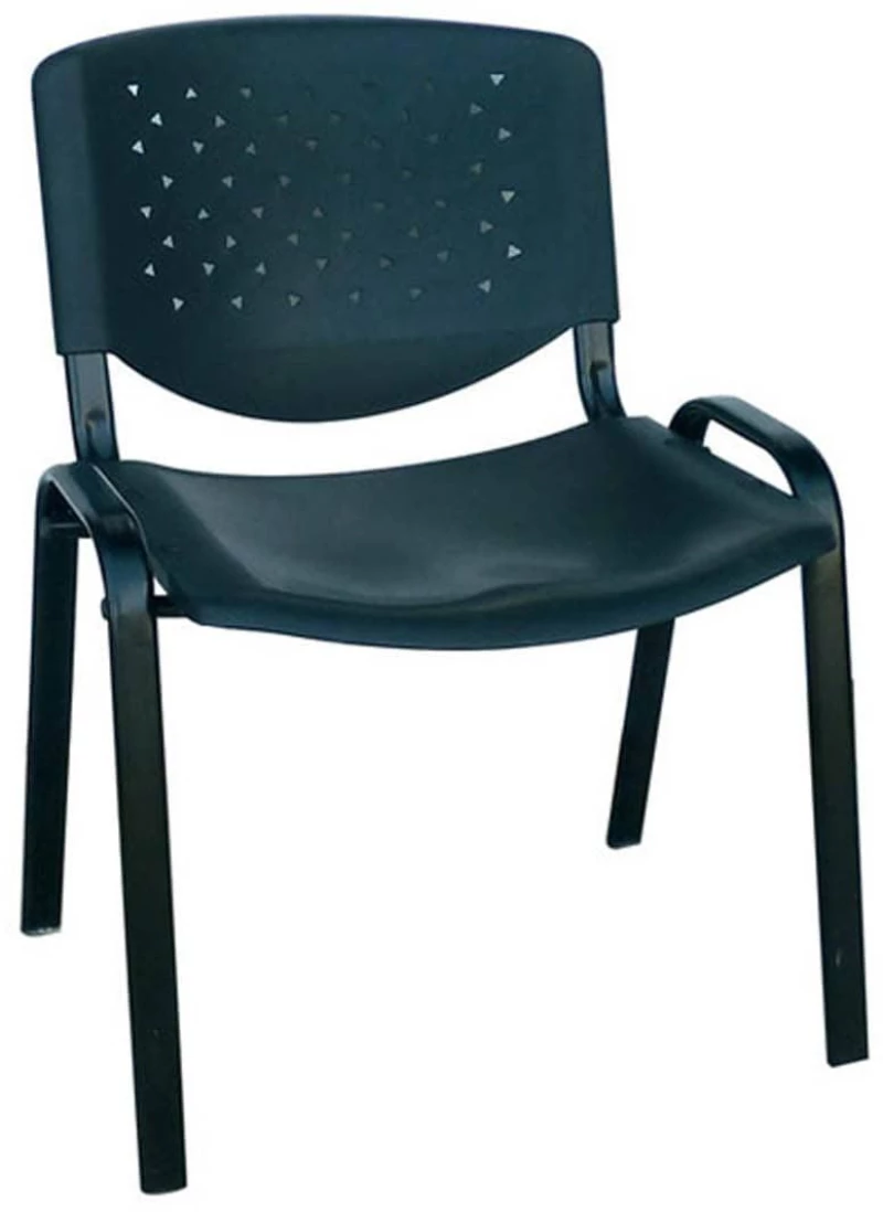 Καρέκλα Υποδοχής Μήλος Black 01-0228 54X59X78 cm Σετ 8τμχ