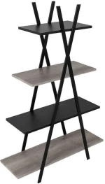 Βιβλιοθήκη Apatchi 95x30x145cm Sonoma-Black