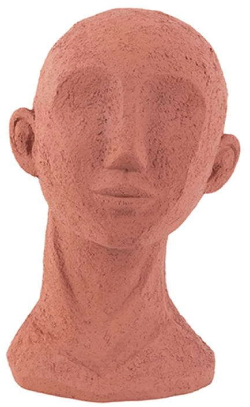 Διακοσμητικό Άγαλμα Face PT3558OR 14,7x15,4x24,5cm Orange Present Time Ρητίνη