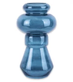 Βάζο Morgana PT3546BL Φ18x35cm Blue Present Time Γυαλί