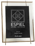 Κορνίζα FAM502 13x18cm Gold Espiel Μέταλλο