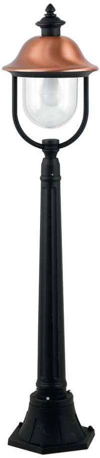 Φωτιστικό Δαπέδου Venezia LANT-VENEZIA-P1 1xE27 60W 25x118cm Black-Copper Intec