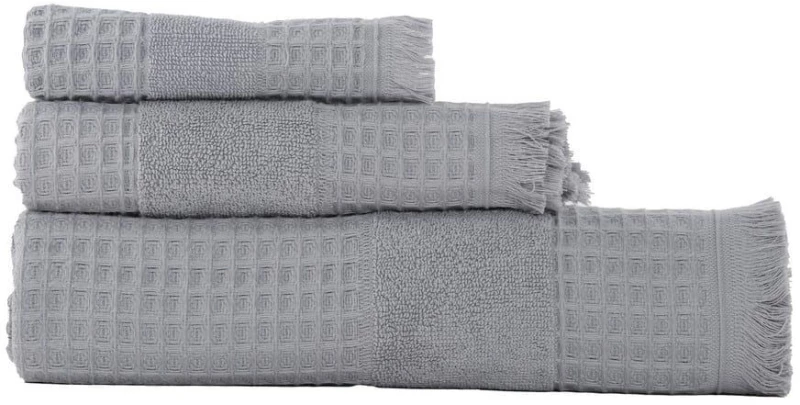 Πετσέτα Touch Πικέ Grey Nef-Nef Σώματος 70x140cm 100% Βαμβάκι