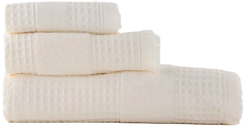 Πετσέτα Touch Πικέ Off White Nef-Nef Σώματος 70x140cm 100% Βαμβάκι