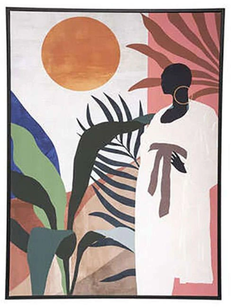 Πίνακας Καμβάς Africa 07.182115 58x78cm Multi Κάθετοι Καμβάς
