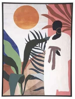 Πίνακας Καμβάς Africa 07.182115 58x78cm Multi Κάθετοι Καμβάς
