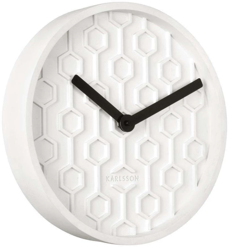 Ρολόι Τοίχου Honeycomb KA5869WH 31x5cm White Karlsson Τσιμέντο