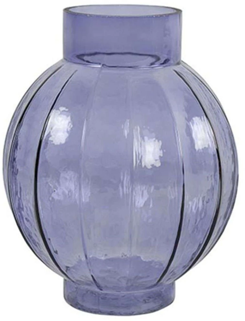 Βάζο Γυάλινο 013.787861 18x21,5cm Blue Γυαλί