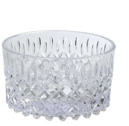 Διακοσμητικό Μπώλ ORT130 14x14x7,6cm Clear Espiel Γυαλί