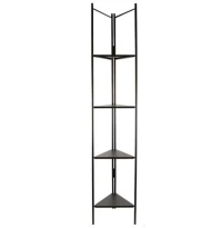 Ραφιέρα Δαπέδου Γωνιακή 013.773050 44x37x200cm Black