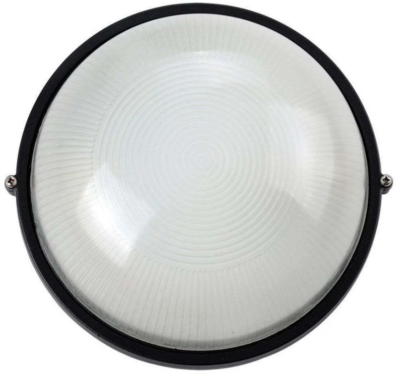 Φωτιστικό Οροφής-Πλαφονιέρα VK/01015/B 19,2x10,7cm 60W E27 IP44 Black VKLed