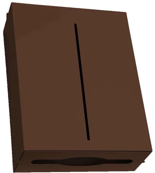 Χαρτοθήκη Επιτοίχια Για Χειροπετσέτες Ζικ - Ζακ  122-943 28,5x10x37cm Matte Wenge Pam&Co Ανοξείδωτο Ατσάλι