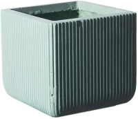 Κασπώ Πήλινο Τετράγωνο Stripe XL D-2050-8 44x44x38cm Mint Supergreens Πηλός