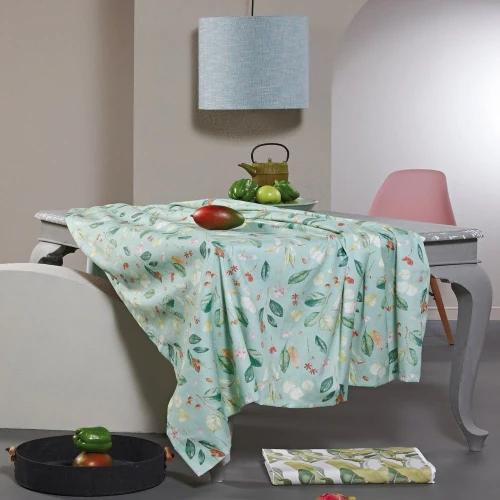 Τραπεζομάντηλο Clarissa Multi Kentia 160X160 Βαμβάκι-Πολυέστερ