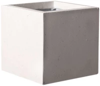 Κασπώ Πήλινο Τετράγωνο Rocky XL D-5050-8 50x50x50 Light Grey Supergreens Πηλός