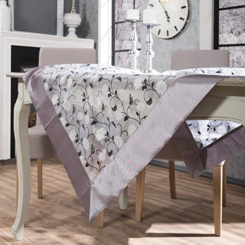 Τραπεζοκαρέ L 8409 Lila Teoran 135X135cm Πολυέστερ