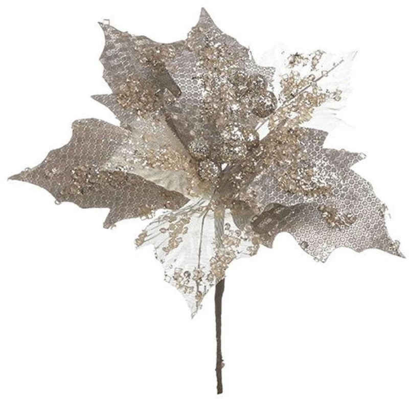Κλαδί-Λουλούδι 2-85-084-0251 Φ24cm Gold Inart
