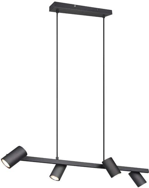 Φωτιστικό Οροφής - Ράγα Marley 302400432 80x18x150cm 4xGU10 35W Black Trio Lighting
