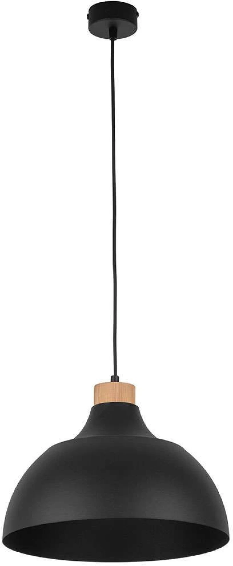 Φωτιστικό Οροφής Cap 2071 1xΕ27 15W Φ34cm 170cm Black TK Lighting