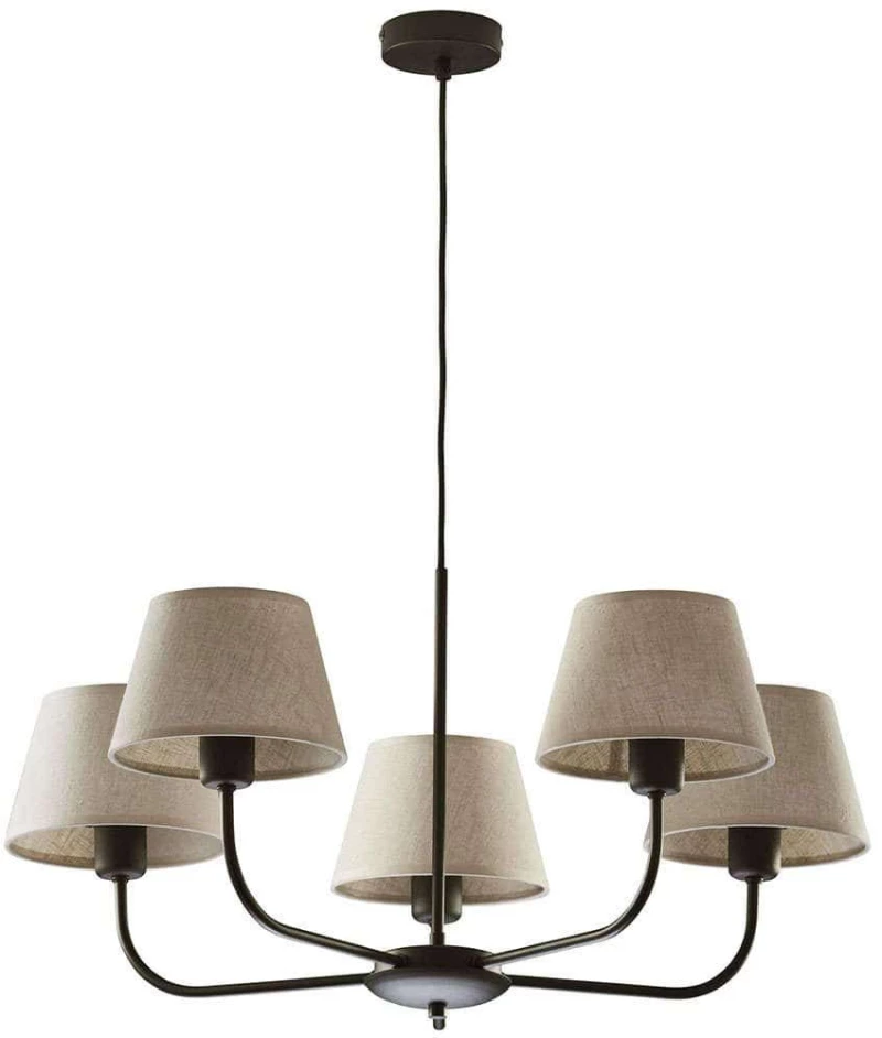 Φωτιστικό Οροφής Chicago 3989 5xΕ27 15W 68x86cm Beige TK Lighting