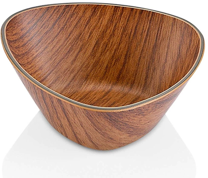 Μπωλ Σερβιρίσματος Triangle 10154 10x10x3,5cm Brown Evelin Πολυστερίνη