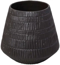 Διακοσμητικό Βάζο Scratched NFU510 25x25x22,5cm Dark Brown Espiel Πορσελάνη