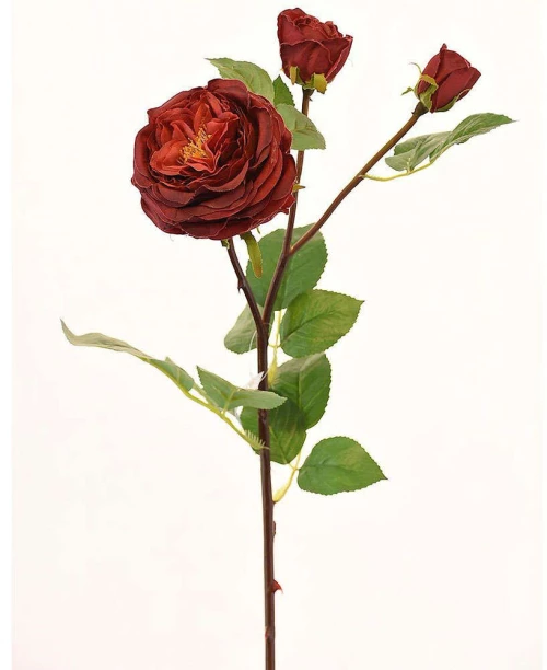 Τεχνητό Κλωνάρι Τριαντάφυλλο 1820-7 61cm Red Supergreens Πολυαιθυλένιο
