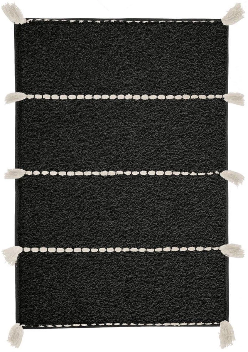 Πατάκι Μπάνιου Travis Black Kleine Wolke 70X120 100% Βαμβάκι