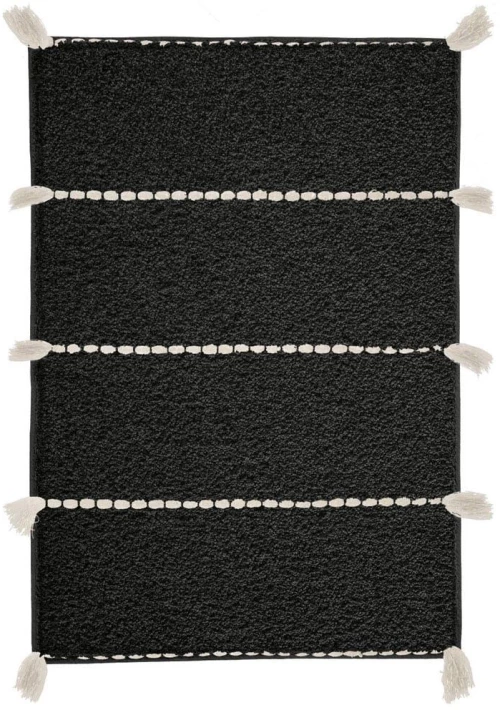 Πατάκι Μπάνιου Travis Black Kleine Wolke 70X120 100% Βαμβάκι