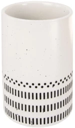 Ποτηροθήκη Alva 7,2x9,8cm Black-White Kleine Wolke Κεραμικό