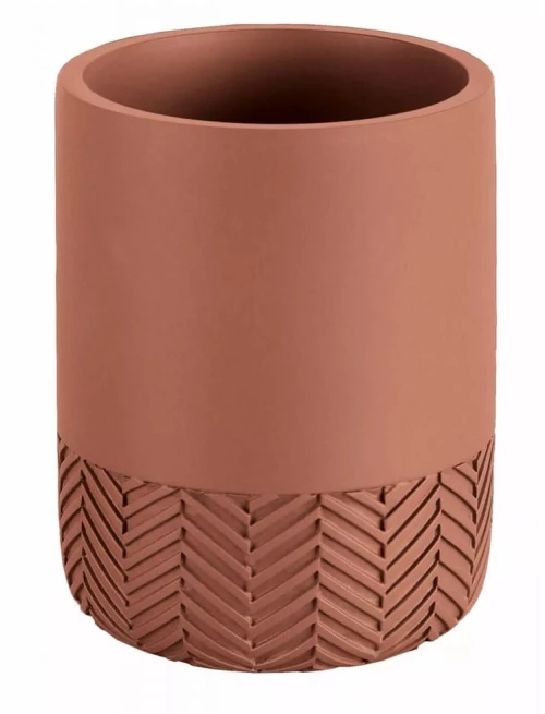Ποτηροθήκη Herringbone 7x10cm Terra Brown Kleine Wolke Πολυρεσίνη