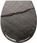 Καπάκι Λεκάνης Slate 37x 45cm Slate Grey Kleine Wolke Duroplast