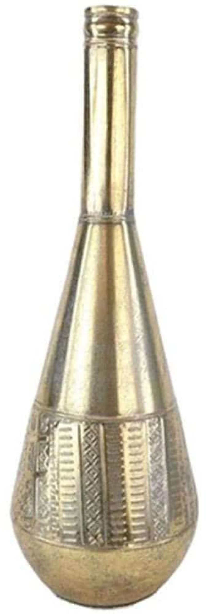Βάζο Σωλήνας Antique 012.862159153 26x75cm Gold Μέταλλο