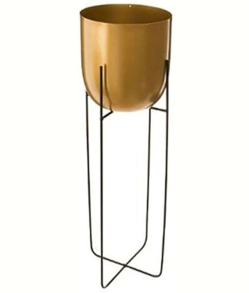 Κασπώ Σε Βάση 07.164295B 19x19x58cm Black-Gold Μέταλλο