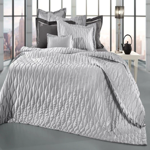Κουβερλί Art (Σετ 3τμχ) Silver Guy Laroche Υπέρδιπλο 240x250cm Microsatin