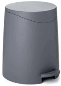 Κάδος Απορριμμάτων Milan 3Lt 06726.002 18x26cm Grey Πλαστικό