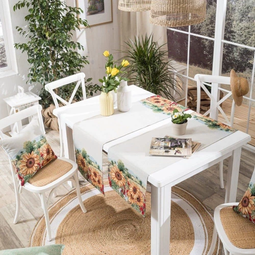 Τραβέρσα Sunflower Multi Teoran 45Χ140 Acrylic,Cotton,Polya