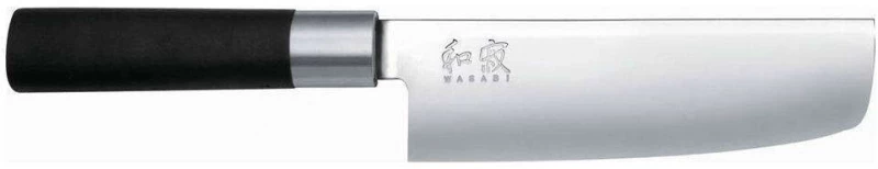 Μαχαίρι Nakiri Wasabi 6716N 16,5cm Black KAI Ανοξείδωτο Ατσάλι