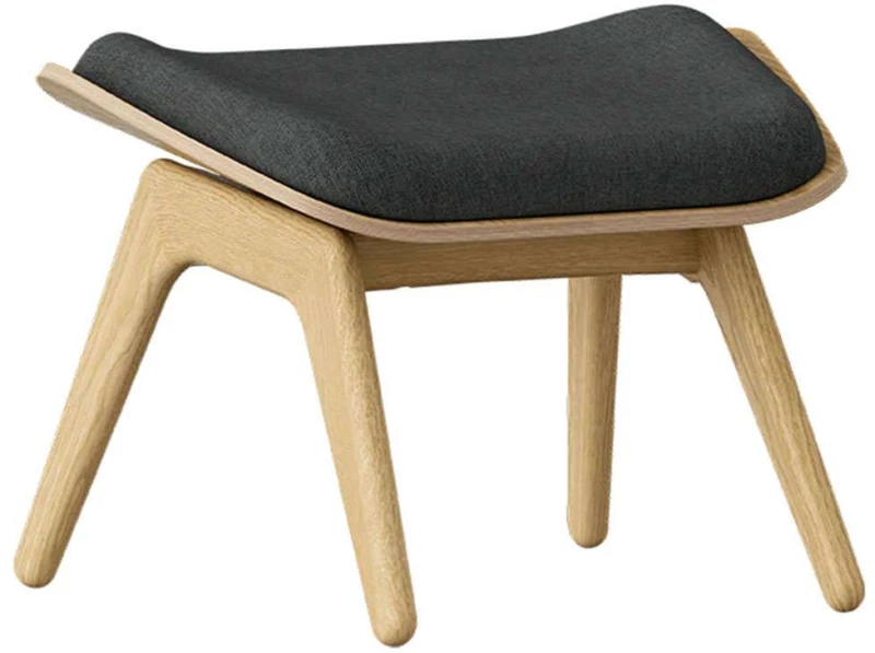 Σκαμπό The Reader Ottoman 5583NC705-04 60x46x42cm Oak-Dark Grey Umage